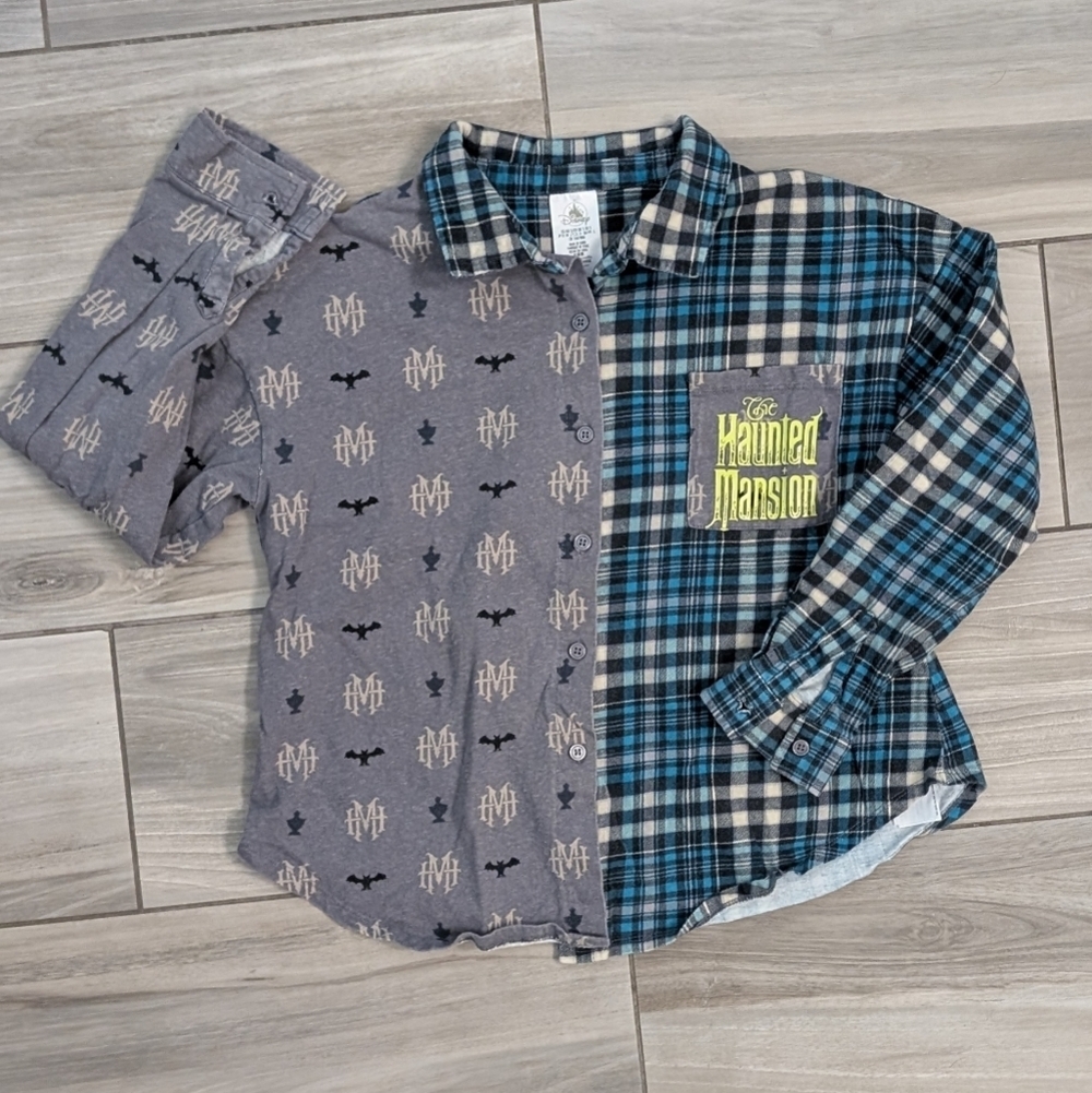 🥁 Disney Parks Haunted Mansion Flannel Shirt